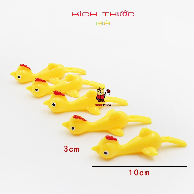Gà Bắn Dính Tường, Đồ Chơi Ná Hình Chú Gà RedTech, Đồ Chơi Giải Trí, Xả Stress.