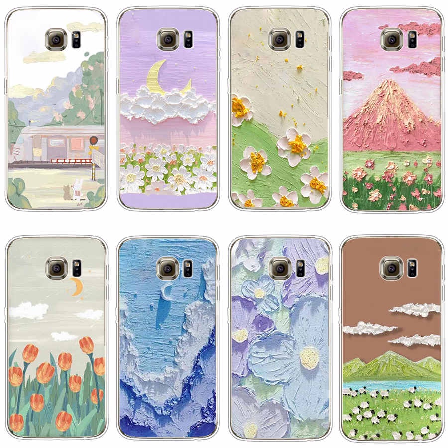Ốp Điện Thoại TPU Dẻo In Họa Tiết Độc Đáo Thời Trang Cho Samsung Galaxy S6 Edge Plus