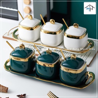 Set 3 hũ đựng gia vị