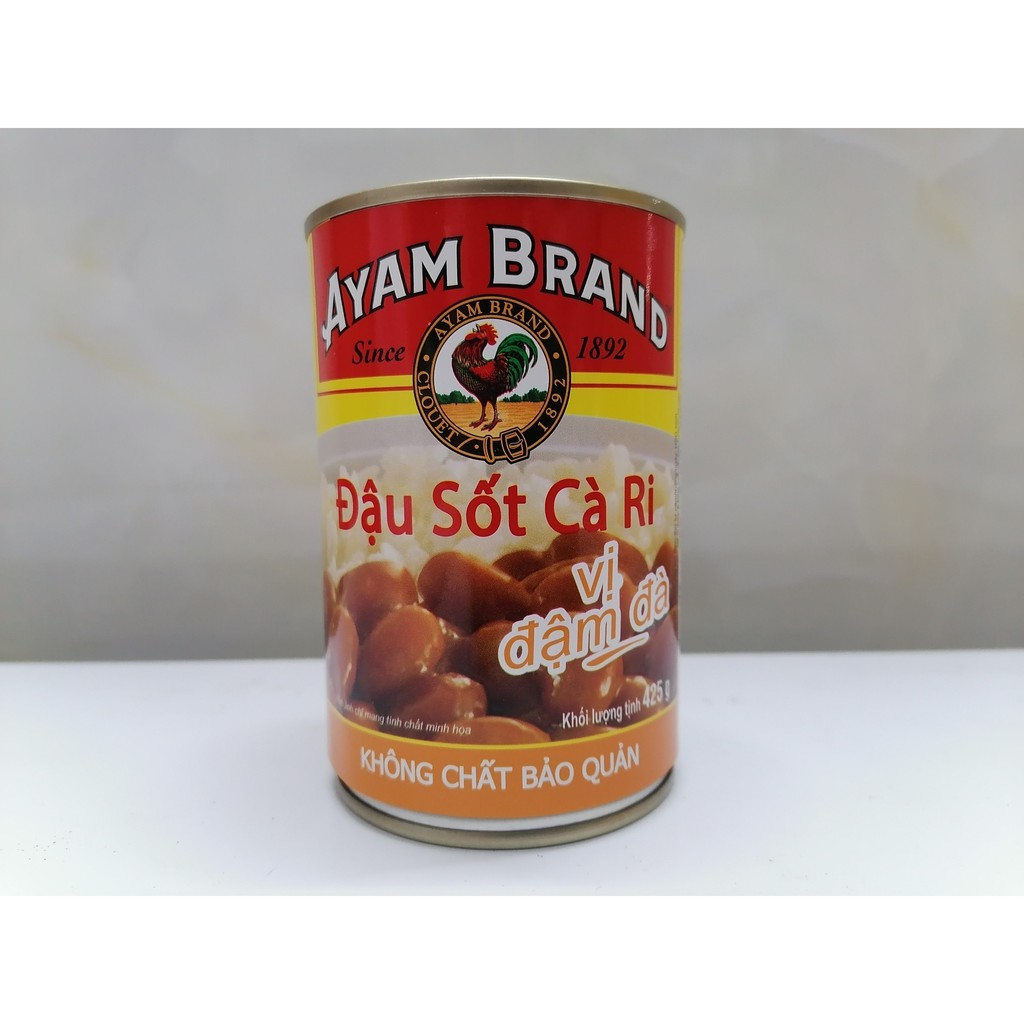 [425g – XỐT CÀ RI] ĐẬU ĐÓNG HỘP [VN] AYAM Baked beans in curry sauce (halal) (bph-hk)
