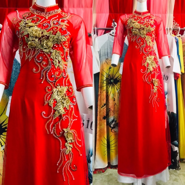 Áo dài chiffon 4 tà