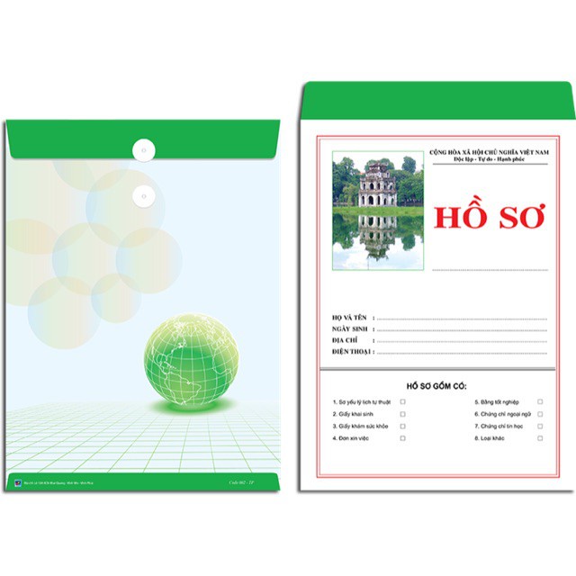Hồ sơ xin việc có ruột ( Sơ Yếu Lý Lịch, giấy khám sức khỏe , Đơn Xin Việc ) / Vỏ hồ sơ xin việc