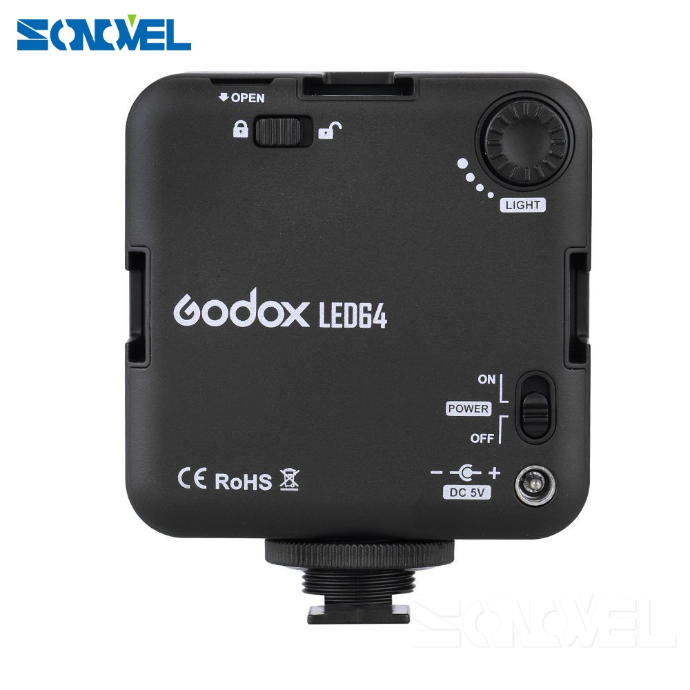 Bảng Đèn LED Godox LED64 Cho Máy Ảnh Canon Nikon Sony