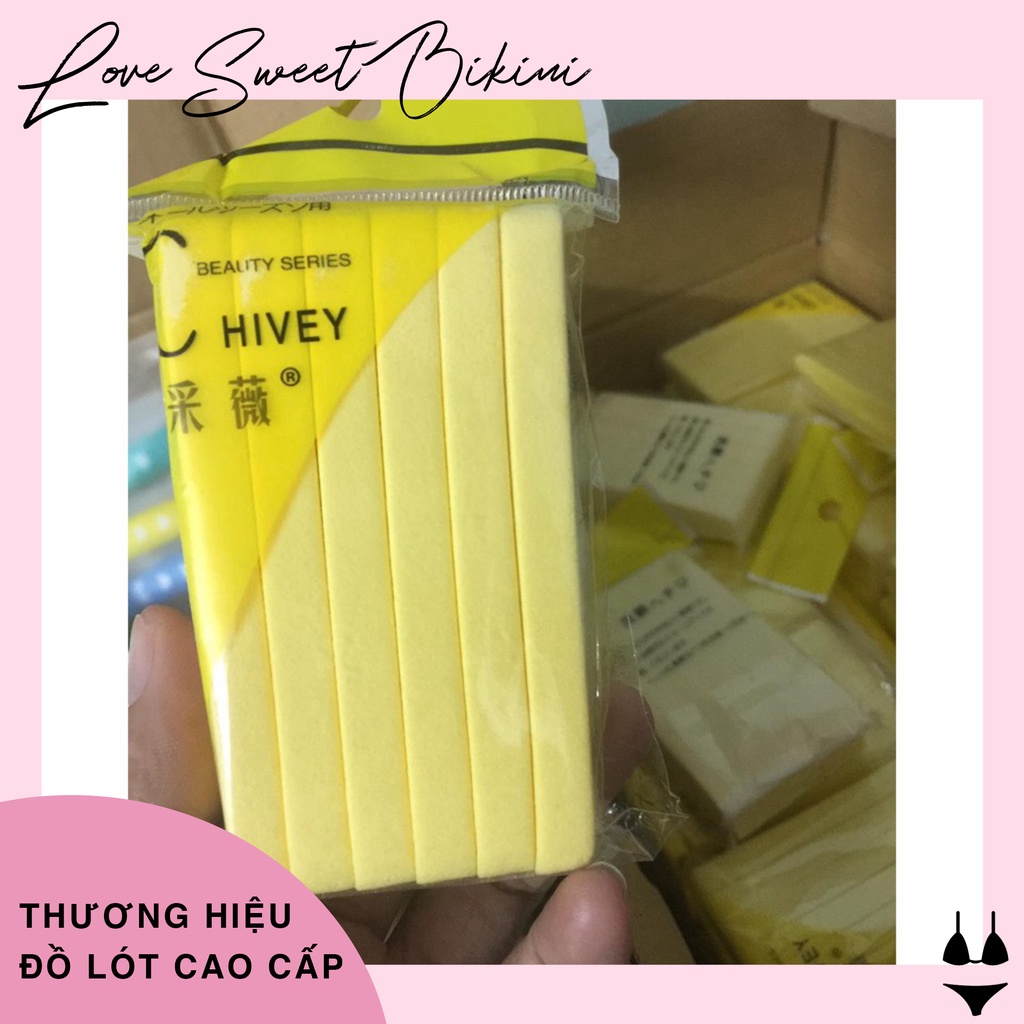 Bọt biển - Bông nở rửa mặt Chivey 12 miếng / Miếng mút rửa mặt bọt biển dạng nén ( Gói 12 thanh)