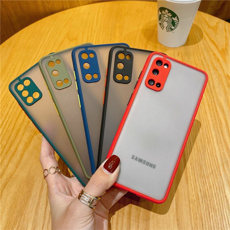 Ốp điện thoại mặt nhám chống sốc bảo vệ camera thích hợp cho Samsung Galaxy A51 A71 5G A21S A31 A11