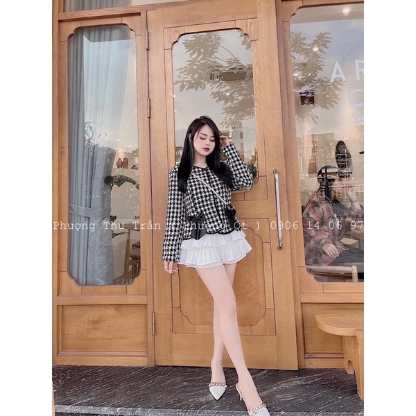 áo dạ zizac nơ túi