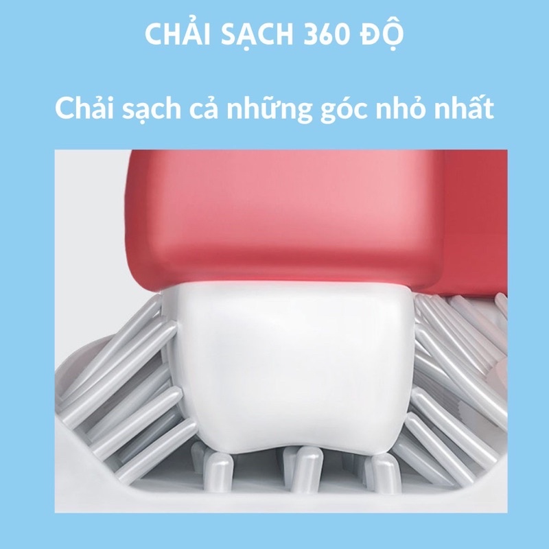 Bàn chải đánh răng chữ U cho bé từ 2 tuổi đến 12 tuổi chất liệu silicon an toàn khi sử dụng