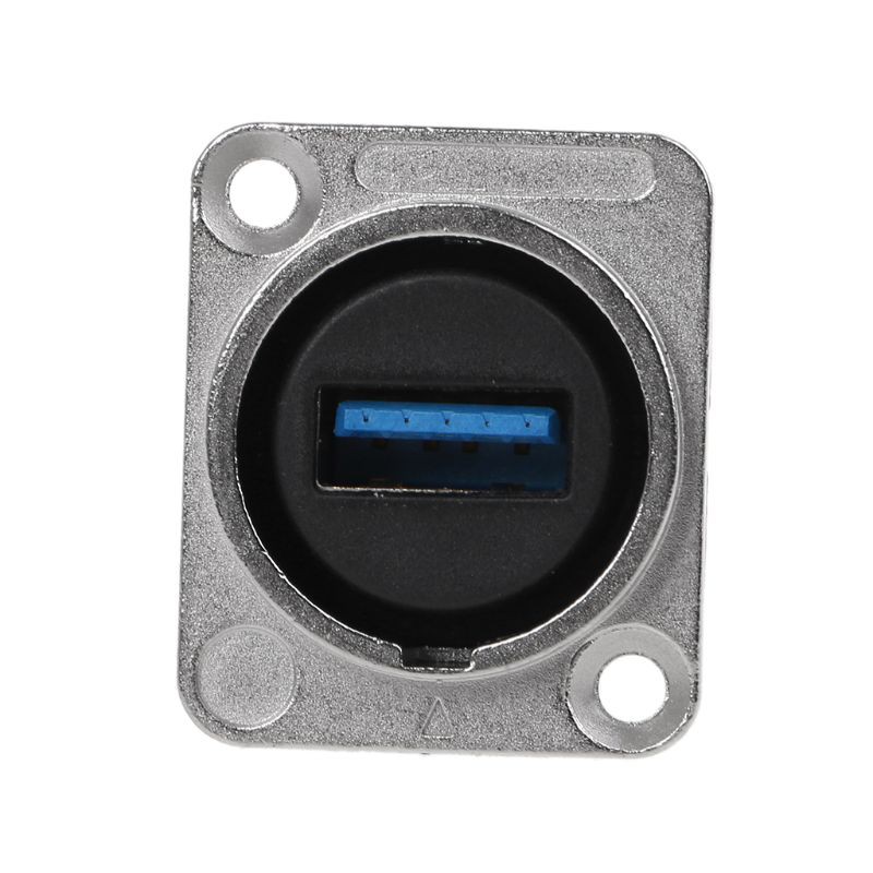 USB 3.0 Socket Metal D type Female to Female Connector Panel Mounting Holder Adapter Support