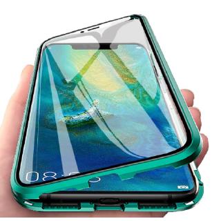 Ốp điện thoại nắp lật kính cường lực hai mặt cho Huawei Mate 10 20 30 Pro Nova 3i 4 5 5i bảo vệ 360 độ