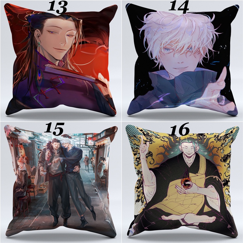 Vỏ Gối Đơn In Hình Anime Jujutsu Kaisen Bằng Polyester Trang Trí Nhà Cửa