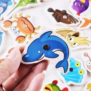 Bộ câu cá nam châm gỗ 32 con