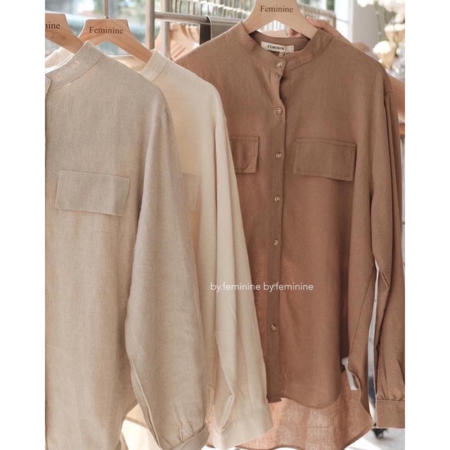 Áo sơ mi chất linen dày dặn siêu đẹp