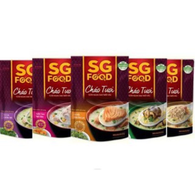 Cháo Tươi SG Food Cá Lóc/Cá Hồi/Lươn/Thịt Băm/Sườn Non