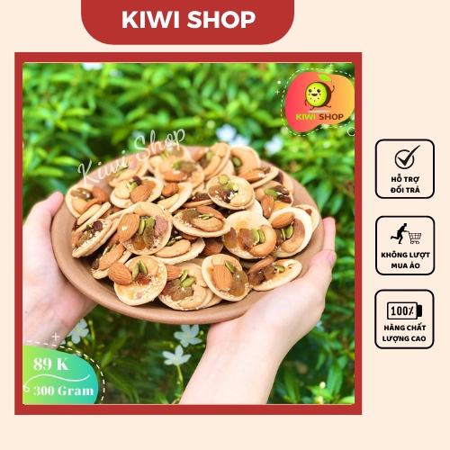 Bánh đồng tiền mix hạt hũ 300GR | KIWISHOP | NGON, CHẤT LƯỢNG, AN TOÀN