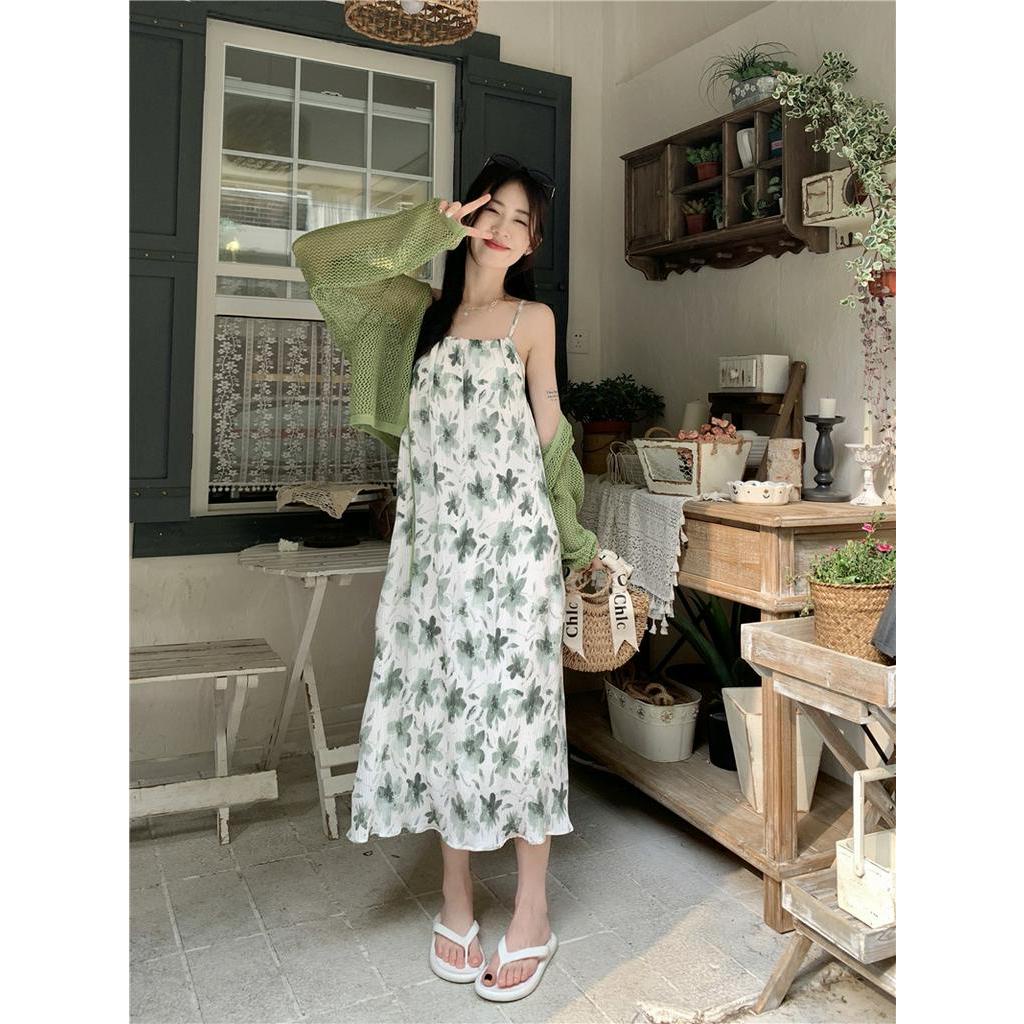 61809 Retro In Đầm Dây Dài / Áo Nịt Dài Tay