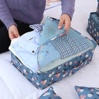 Bộ 6 Túi Đựng Đồ Du Lịch Cá Nhân, Túi Sắp Xếp Quần Áo Đồ Dùng Gọn Gàng Nhiều Kích Cở