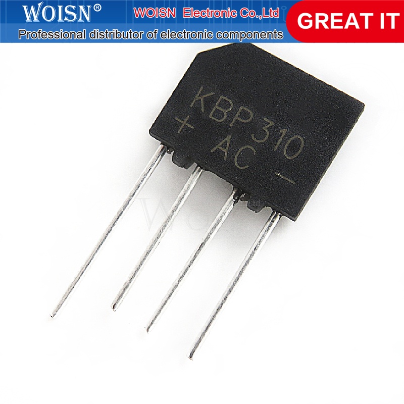 5 Cái / lốc KBP206 KBP210 KBL406 KBP310 KBL410 KBL608 KBL610 KBU810 KBU1510 Điốt Cầu Ghi Âm