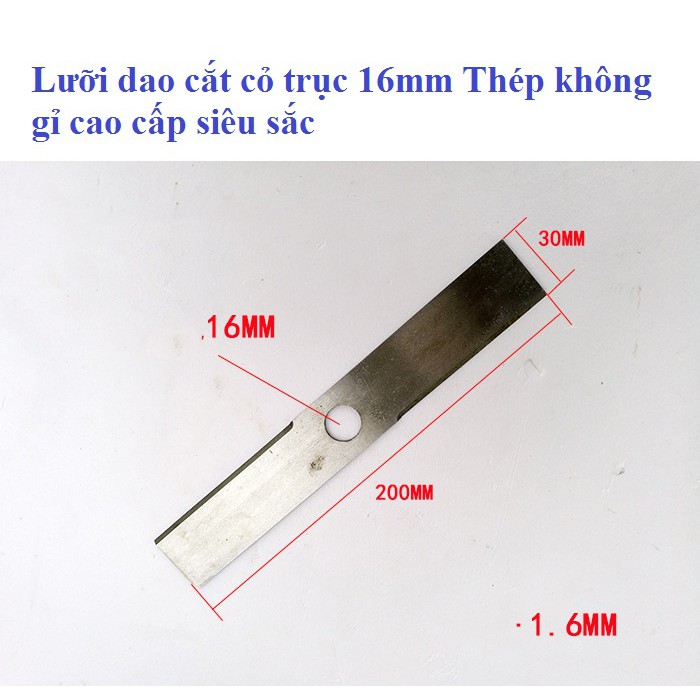 Lưỡi dao cắt cỏ lỗ ren 16mm