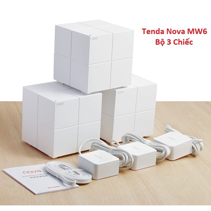 Hệ thống Wifi Mesh cho toàn ngôi nhà AC1200 Tenda MW6 (3 Pack) NoBrand