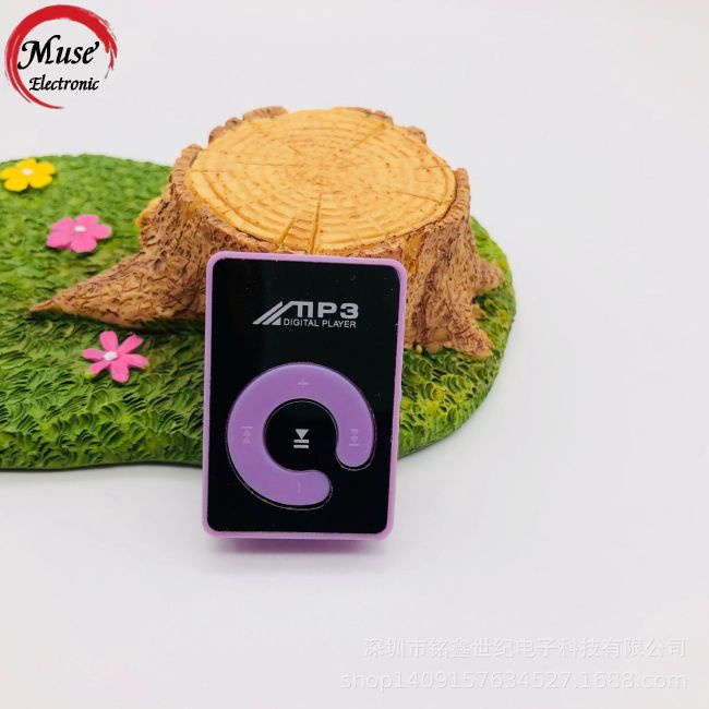 Máy Nghe Nhạc Mp3 Mp3 Dạng Kẹp Kèm Dây Cáp Sạc Và Tai Nghe Thiết Kế Nhỏ Gọn Tiện Dụng