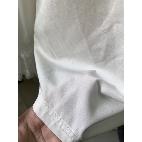 Min2handshop Áo voan thiết kế phối ren korea