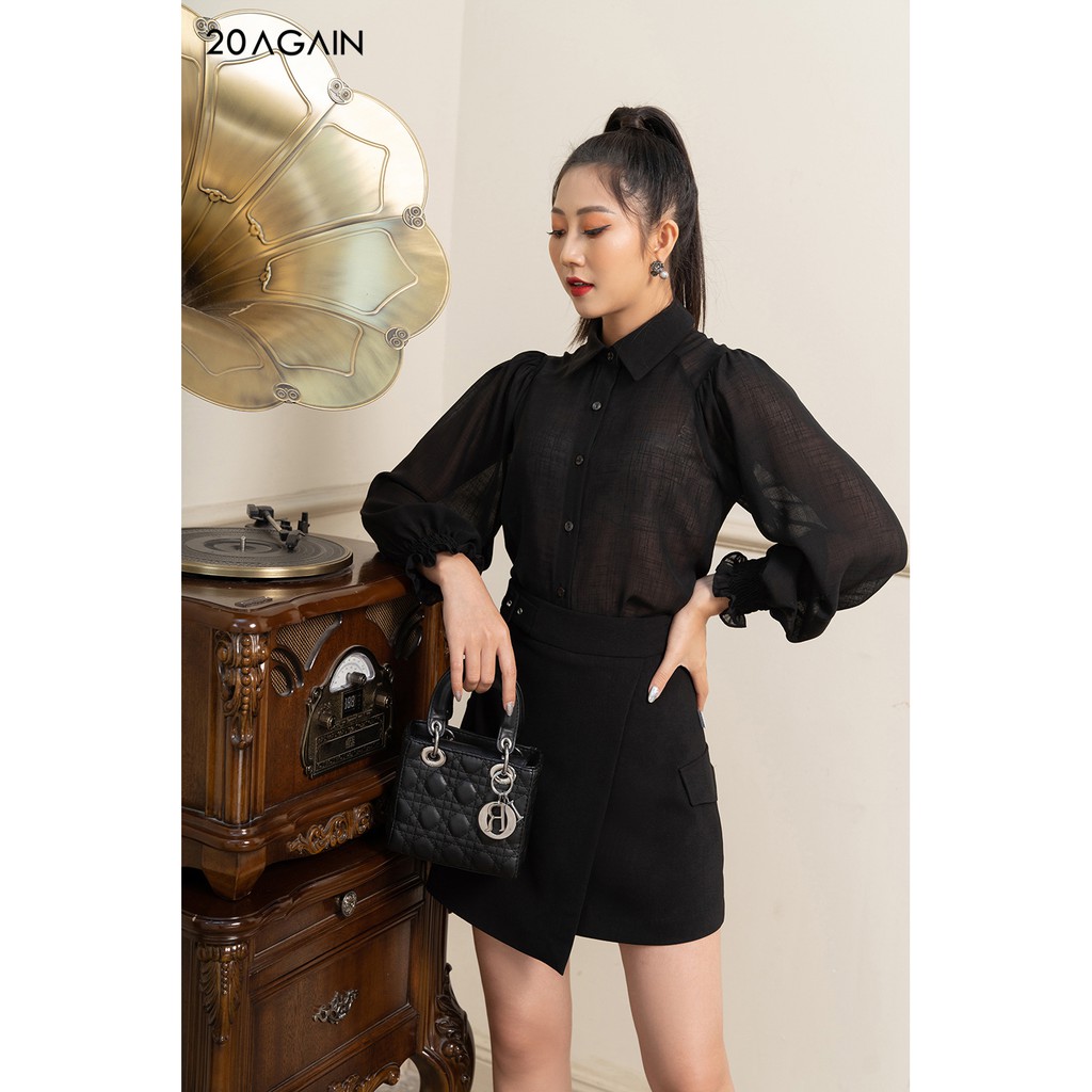 Chân váy A Cạp đai cài JAA1022 20Again | BigBuy360 - bigbuy360.vn