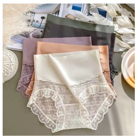 Mẫu mới - Quần lót su lụa ren cạp cao gen bụng tàng hình 331