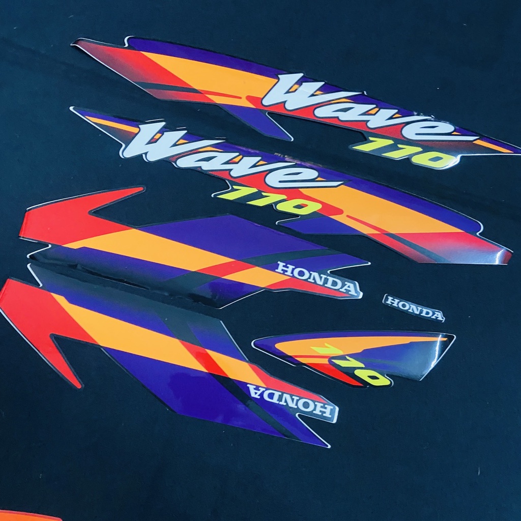 BỘ TEM RỜI DÁN FULL XE WAVE 110 ĐỜI 2000