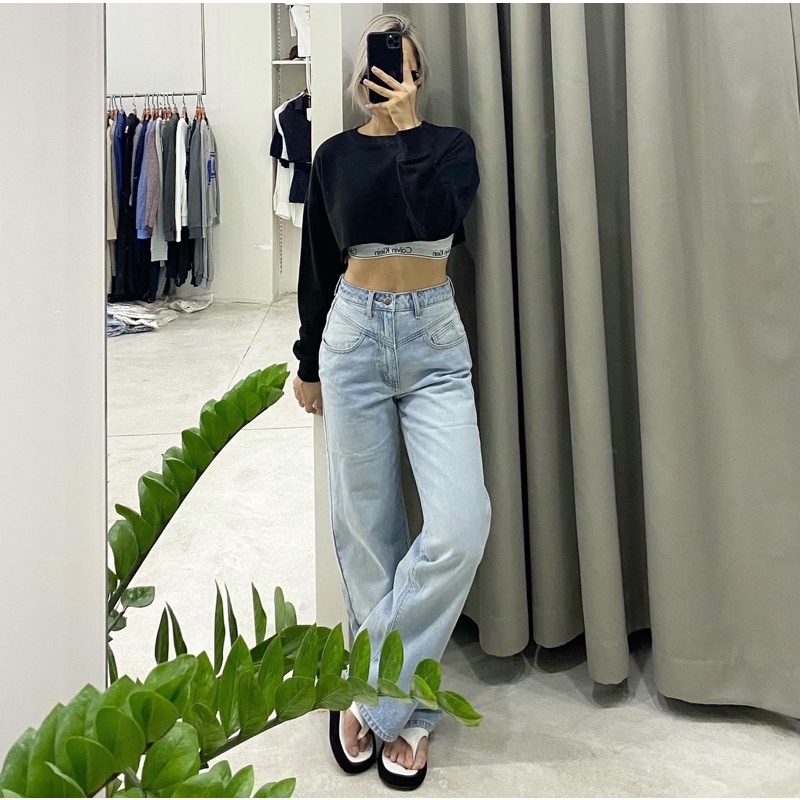 quần Boy suông lưng Kiểu V 2 màu