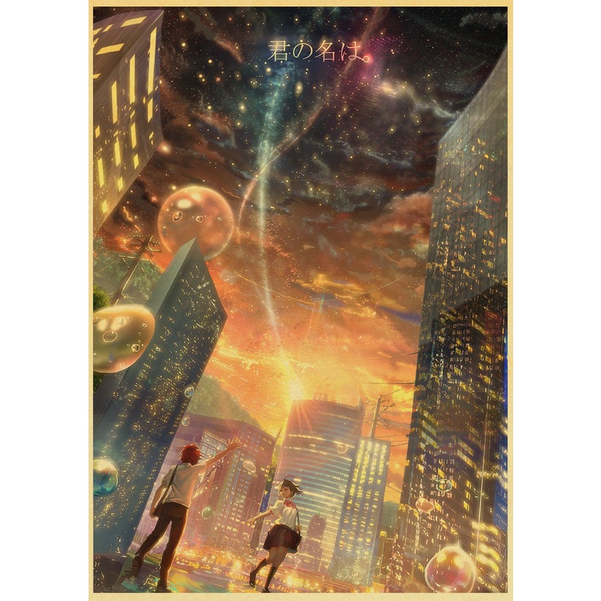 Poster Phim Anime Your Name Treo Tường Trang Trí