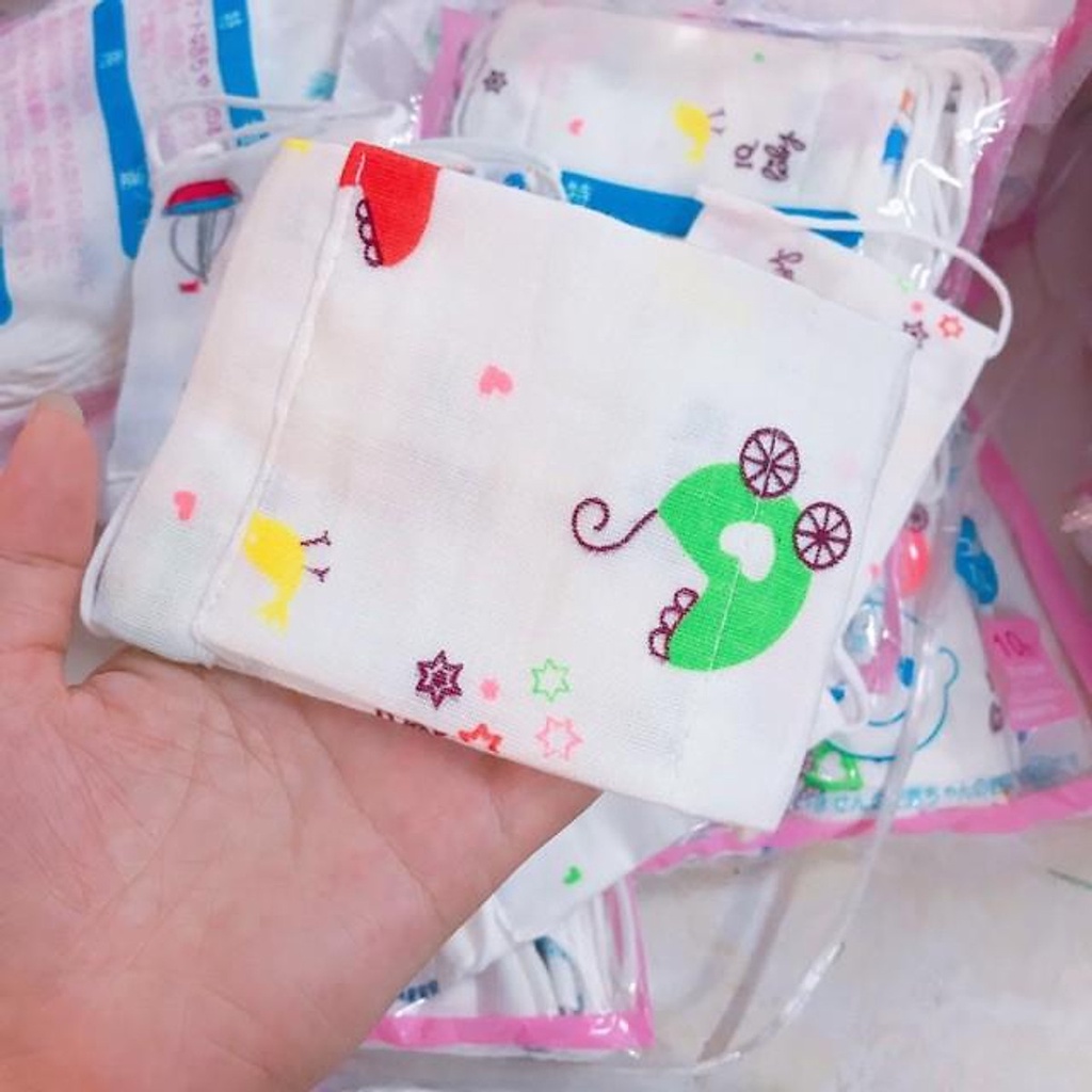 Khẩu Trang Xô Xuất Nhật Mẫu Mới Siêu Mềm Mịn Cho Bé | Minizon Kids