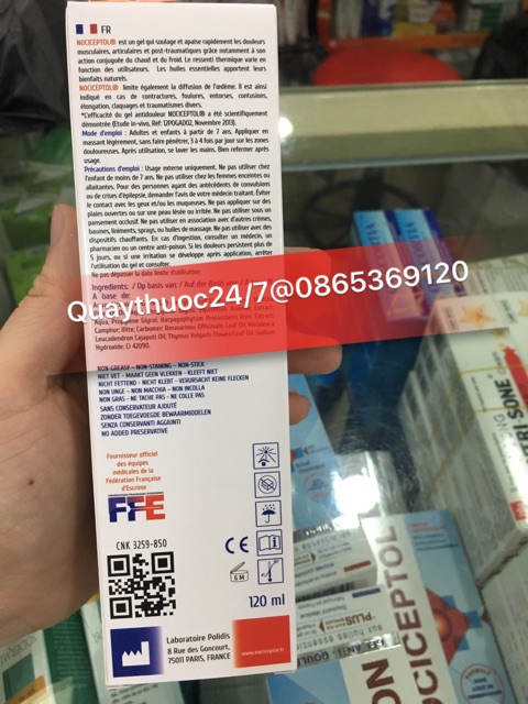 GEL BÔI GIẢM ĐAU NOCICEPTOL (120ml)