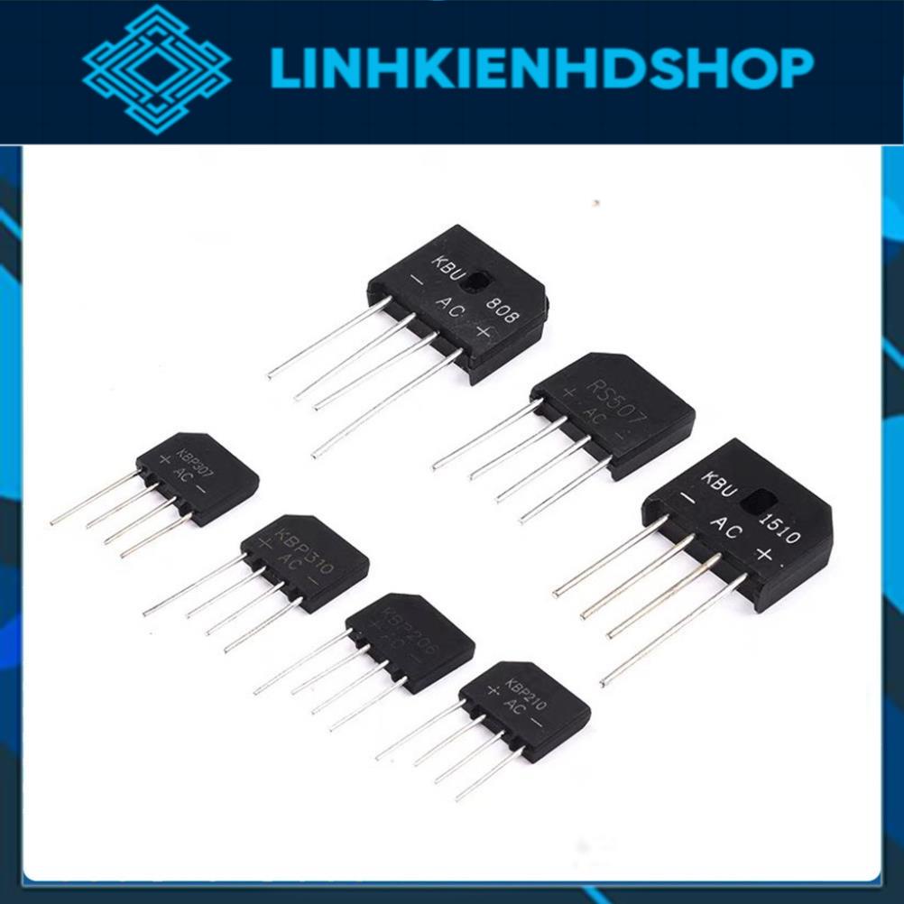 Diode cầu vuông 1000V 2A-35A/ đi ốt cầu các loại