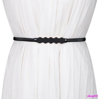 Thắt lưng nữ bản nhỏ trang trí dây xích chất liệu co giãn đơn giản swagt01