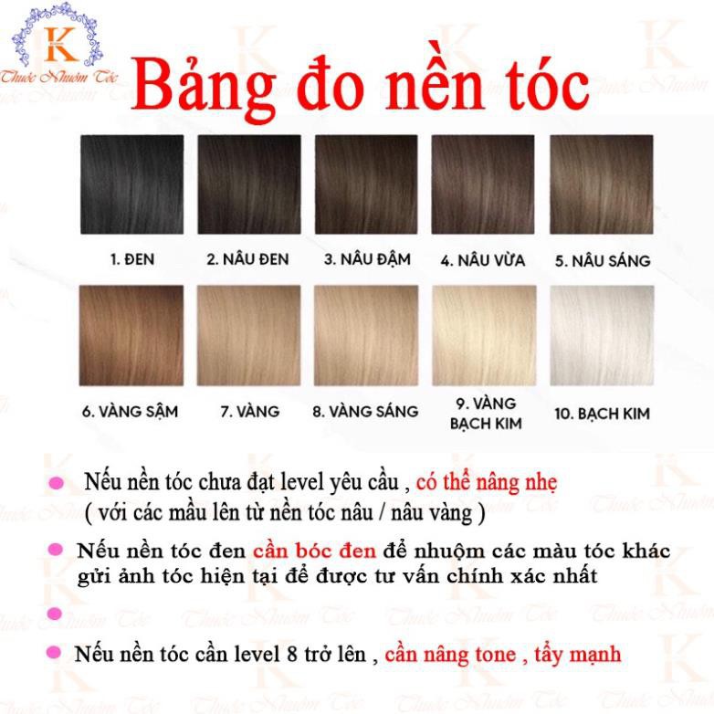 Thuốc nhuộm tóc NÂU ĐỎ nhuộm thơm, an toàn, không xót, không kích ứng, Cam kết hàng chính hãng KORE