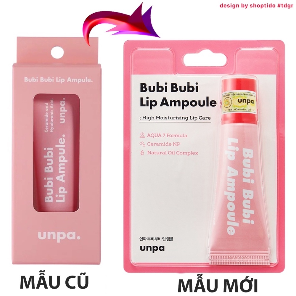 Tinh chất dưỡng môi Unpa Bubi Bubi Lip Ampoule Hàn Quốc 10g NPP Shoptido