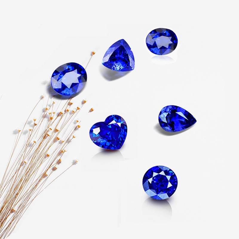 1 Vòng cổ Mặt Đá Sapphire Tự Nhiên DIY