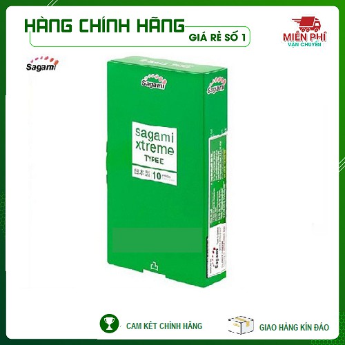 [CHÍNH HÃNG 100%][VIEDEO THẬT] COMBO 2 HỘP Bao Cao Su SAGAMI XTREME TYPE E Gân-Gai-Thắt, siêu mỏng, hàng xịn dùng là mê