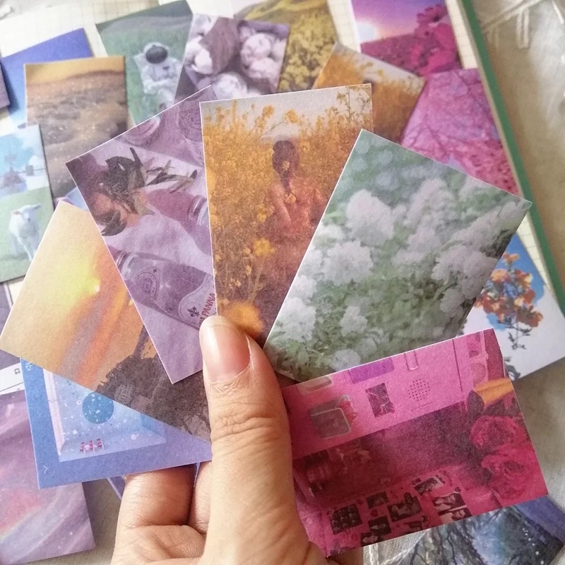 Set 20 sticker phong cách sống và aesthetic life style nhiều tông màu dùng trang trí bullet journal - ginandtonic