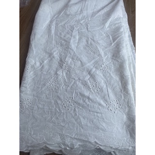 Vải chân thêu 2 đầu