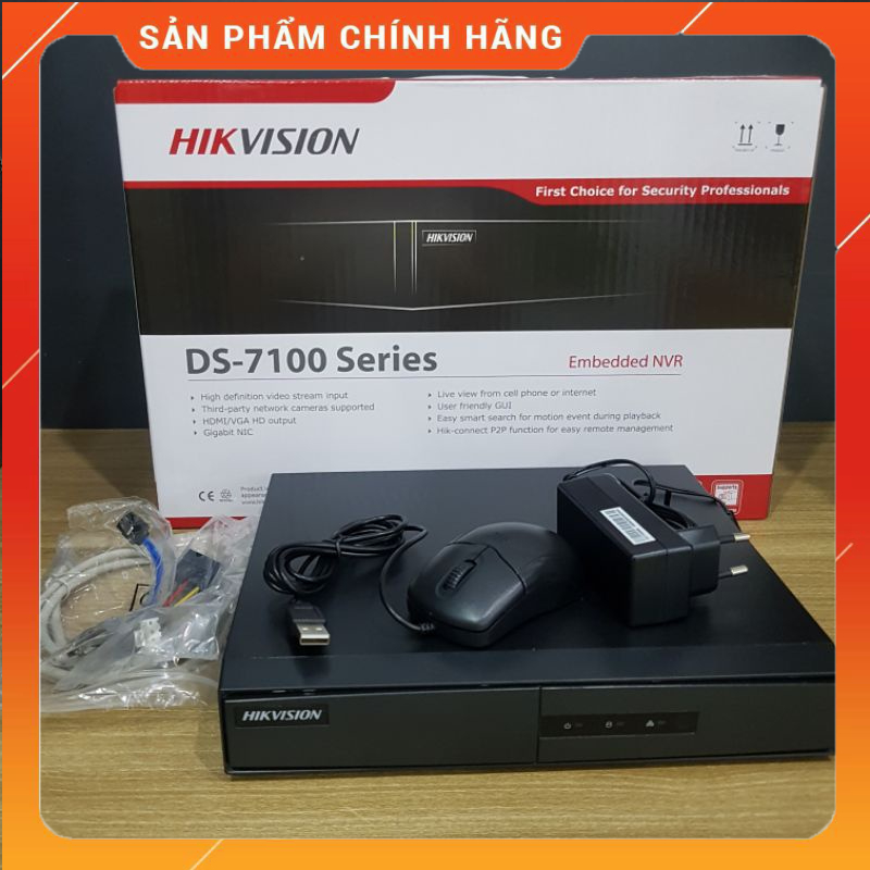 Đầu ghi hình camera IP 4 kênh HIKVISION DS-7104NI-Q1/M - Hàng chính hãng