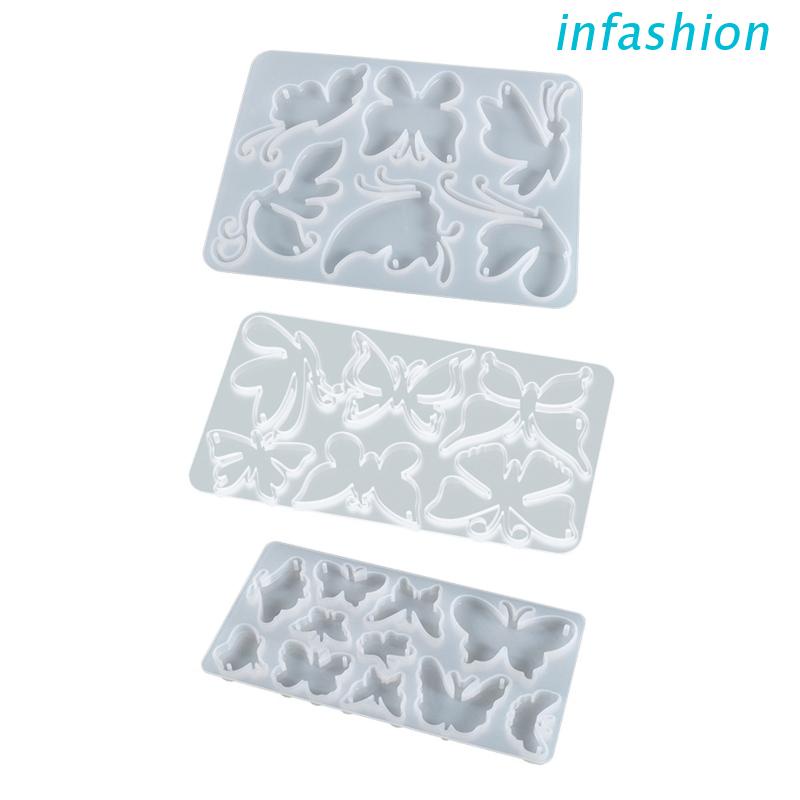Khuôn Silicone Làm Mặt Dây Chuyền Hình Bướm DIY