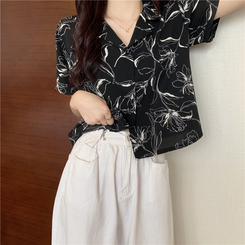 Áo Sơ Mi Tay Ngắn Dáng Rộng Phong Cách Cổ Điển Thời Trang Mùa Hè Mới Cho Nữ