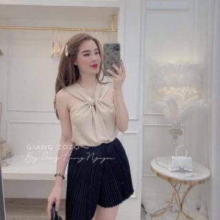 Áo lụa 2 dây bản to