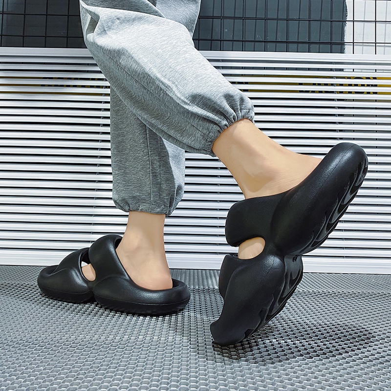 Mới Xăng đan EVA Mềm Dày Dặn Thời Trang Cho Nam Nữ eu36-45