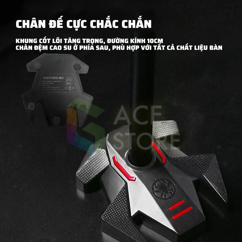 Plextone GP200 | Giá đỡ tai nghe chụp hợp kim nhôm - kiểu dáng gaming