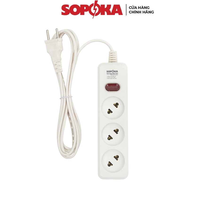 Ổ cắm điện ổ điện chịu tải 2200W SOPOKA 3L2-6L2 công tắc an toàn