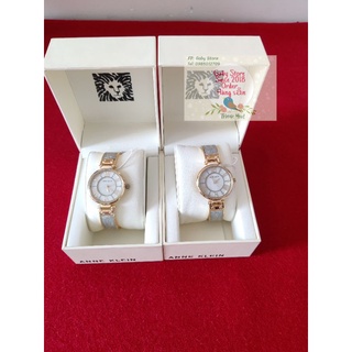 Đồng Hồ Anne Klein nữ dây mạ bạch kim case 30mm