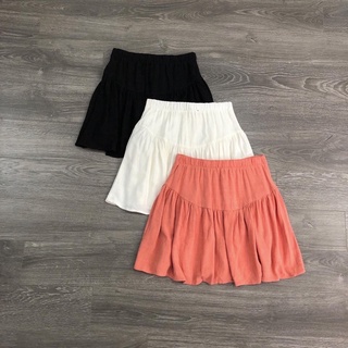 Chân váy linen xoè 2 lớp
