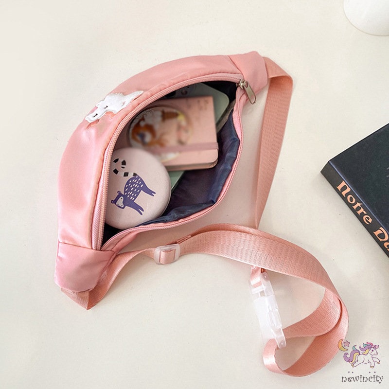 Túi Đeo Chéo Ngực Kiểu Hoạt Hình Hàn Quốc Dễ Thương Cho Bé
